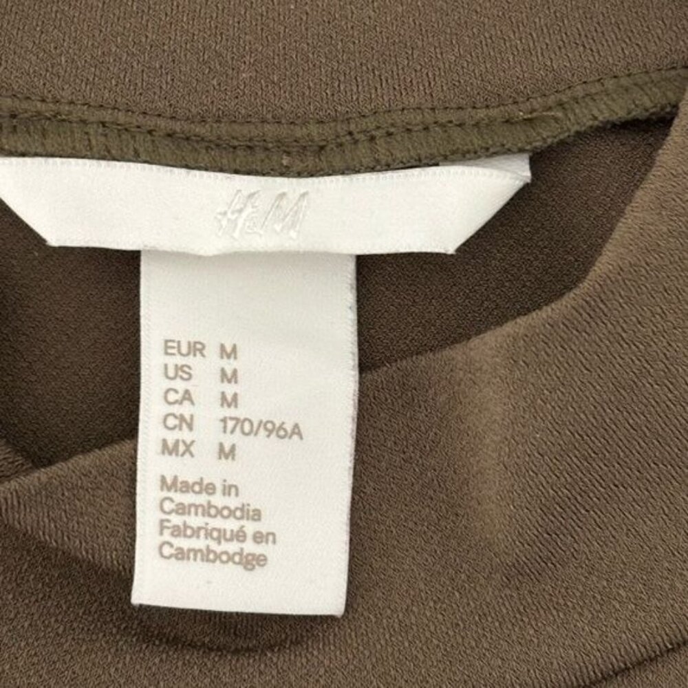 BodyCon Dress Medium Ribbed Hem Long Sleeve Minimalist Soft Grunge Boho Festival - Picture 4 of 11